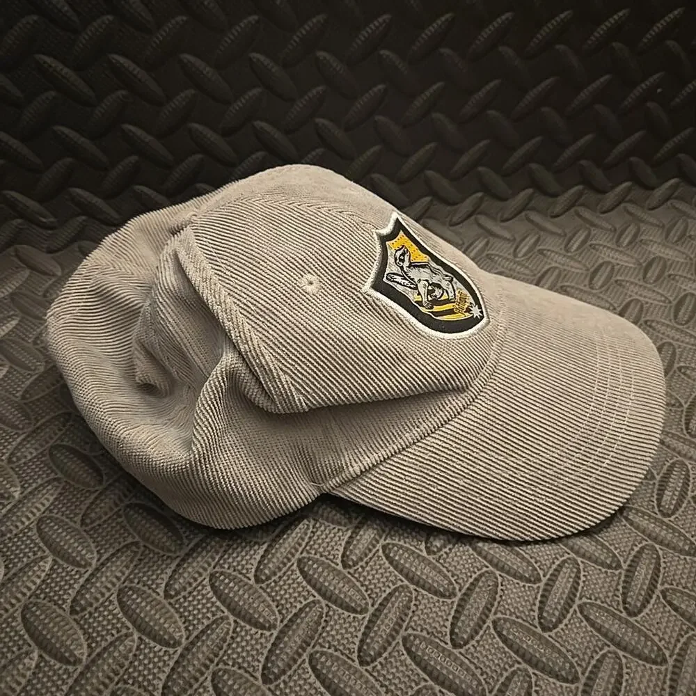 Harry Potter Hufflepuff Crest Youth Strapback Hat Gray Adjustable Cap